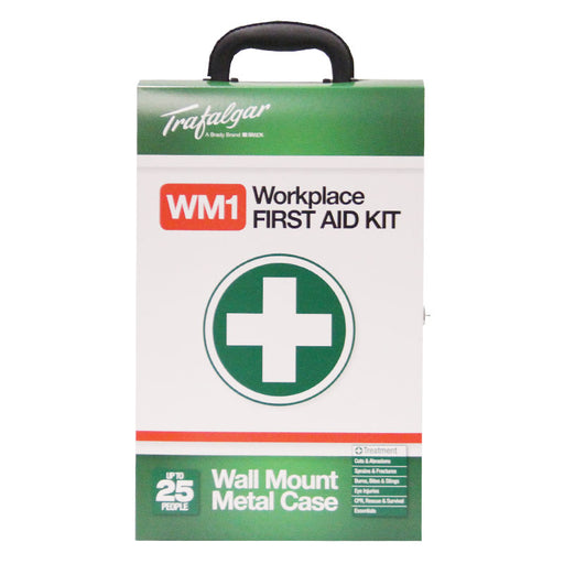 WM1 Workplace First Aid Kit - Wall Mount (Metal Case)
