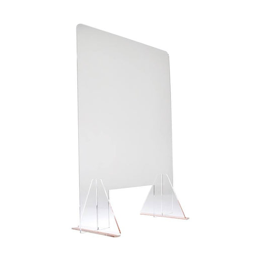 Acrylic Sneeze Guard with Stands, 600 x 800 mm