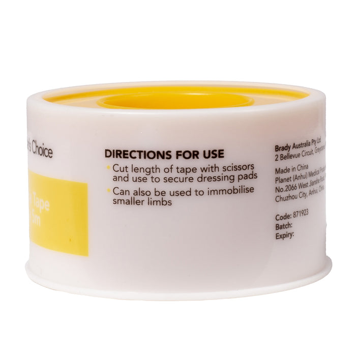 First Aider's Choice Zinc Oxide Adhesive Tape, 2.5cm (W) x 5m (L)