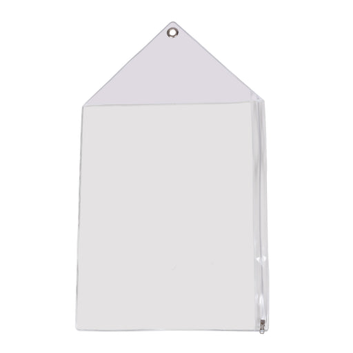 Clear A4 Plastic Permit Wallet, Pack of 10, with Cable Ties