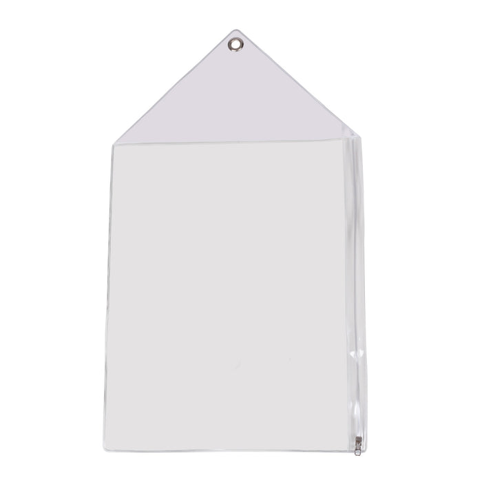 Clear A4 Plastic Permit Wallet, Pack of 10, with Cable Ties