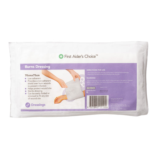 First Aider's Choice Sterile Burns Dressing, 70cm x 75cm