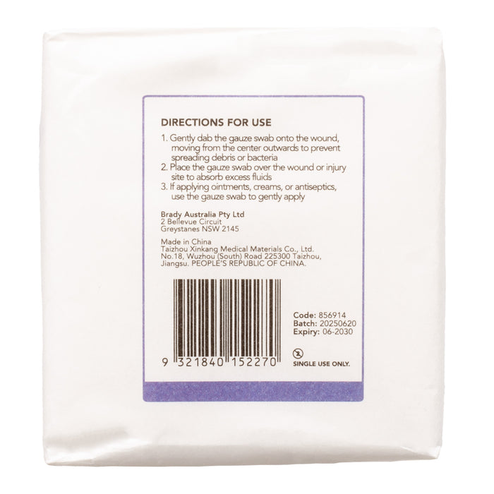 Gauze Swabs, 7.5cm (W) x 7.5cm (H), Pack of 100