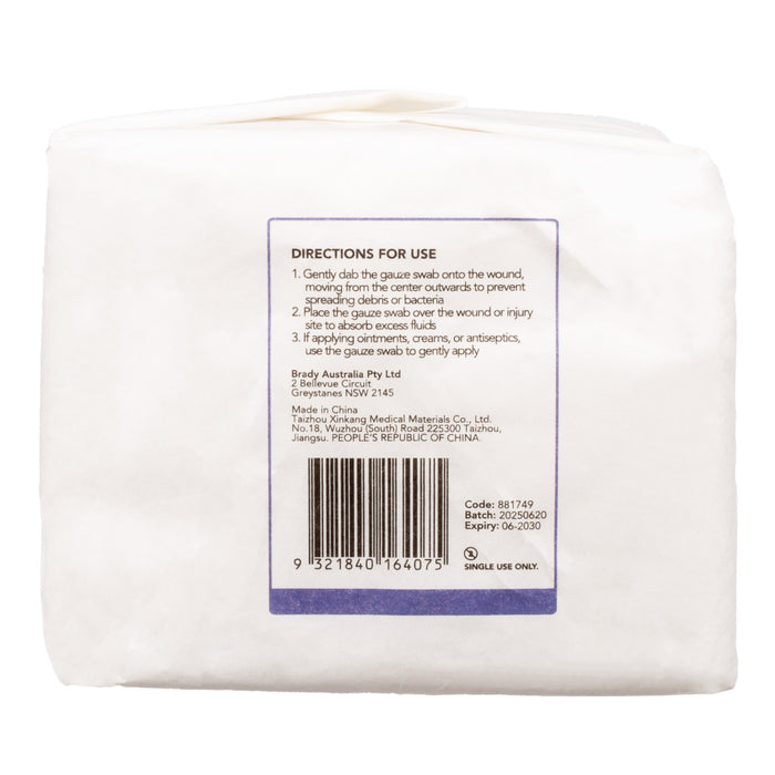Gauze Swabs, 10cm (W) x 10cm (H), Pack of 100