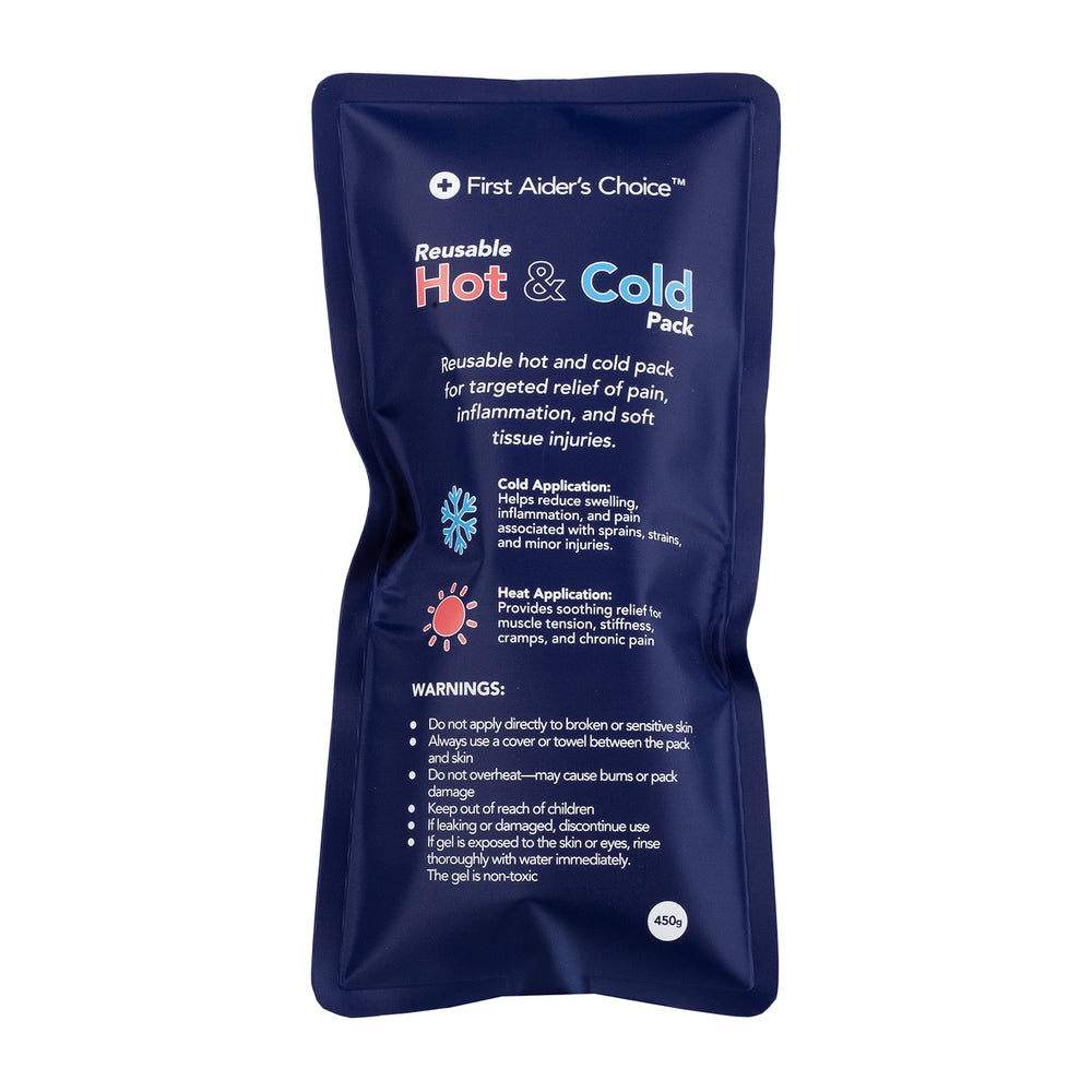 First Aider's Choice Reusable Hot and Cold Pack, Medium