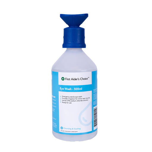 FAC Saline Eye Rinse w/ Eye Cap 500ml