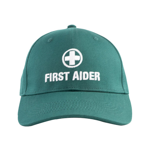 FIRST AIDER CAP WITH CROSS BOTTLE GREEN