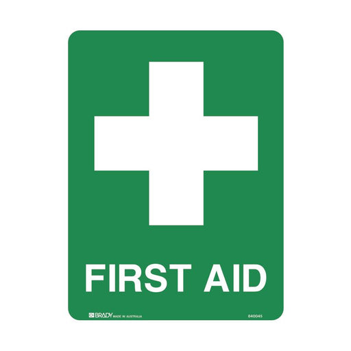 Emergency Information Sign - First Aid (Polypropylene), 300mm (W) x 450mm (H)