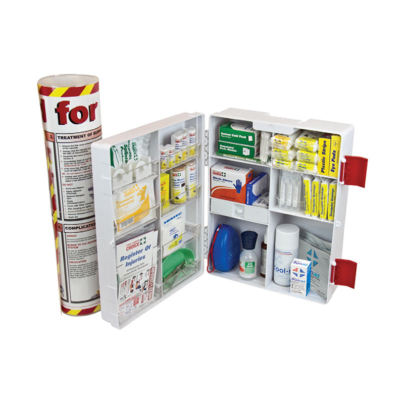Burns First Aid Kit - Wall Mount (Plastic Case)