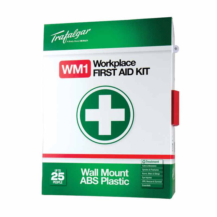 Workplace First Aid Kit - Wall Mount (Plastic Case)