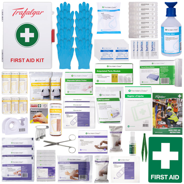 Workplace First Aid Kit - Wall Mount (Plastic Case)
