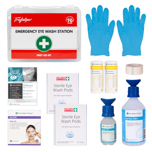 Trafalgar Emergency Eye Wash Station First Aid Kit
