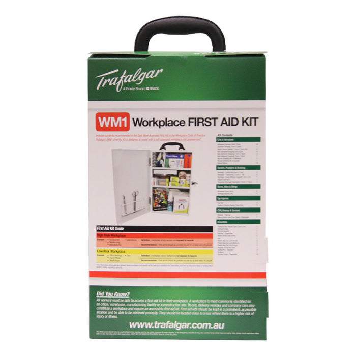 WM1 Workplace First Aid Kit - Wall Mount (Metal Case)