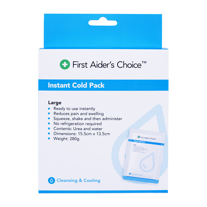 First Aider's Choice Instant Cold Pack, Large — Trafalgar First Aid