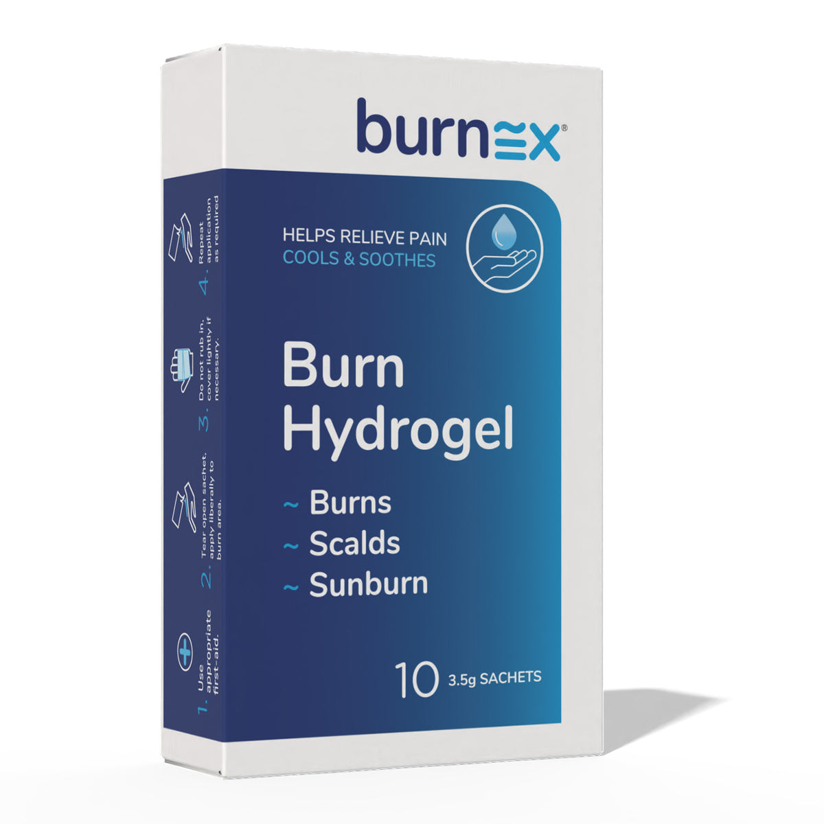 Burnex Burn Hydrogel Sachet 3.5g 10 Pack — Trafalgar First Aid