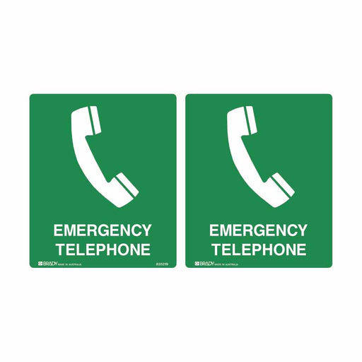 First Aid Sign - Emergency Telephone (Double Sided)