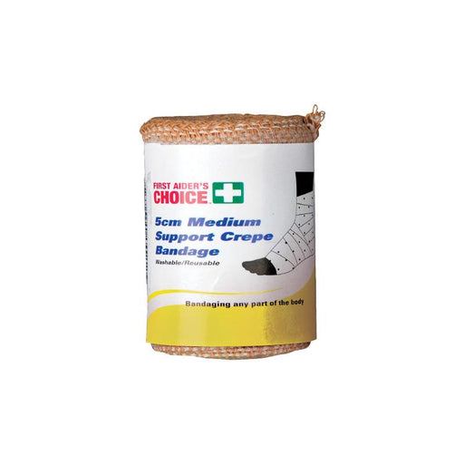 Medium Support Crepe Bandages - 5cm x 2m