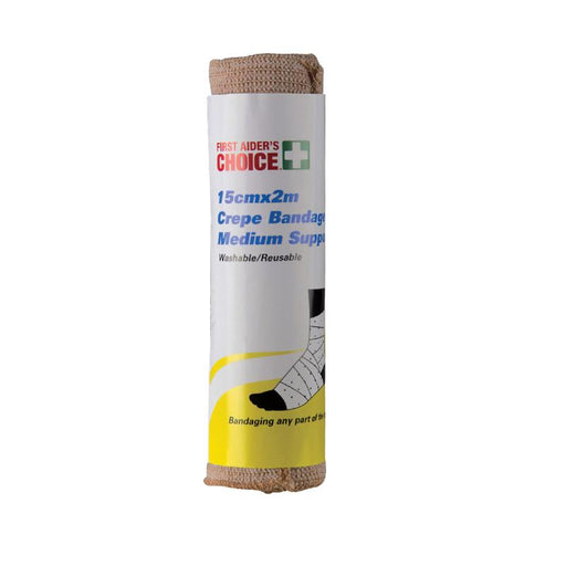 Medium Support Crepe Bandages - 15cm x 2m