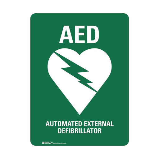 First Aid Sign - Automated External Defibrillator