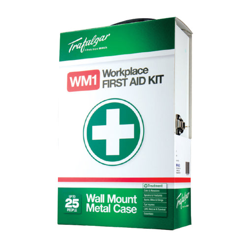 WM1 Workplace First Aid Kit - Wall Mount (Metal Case)