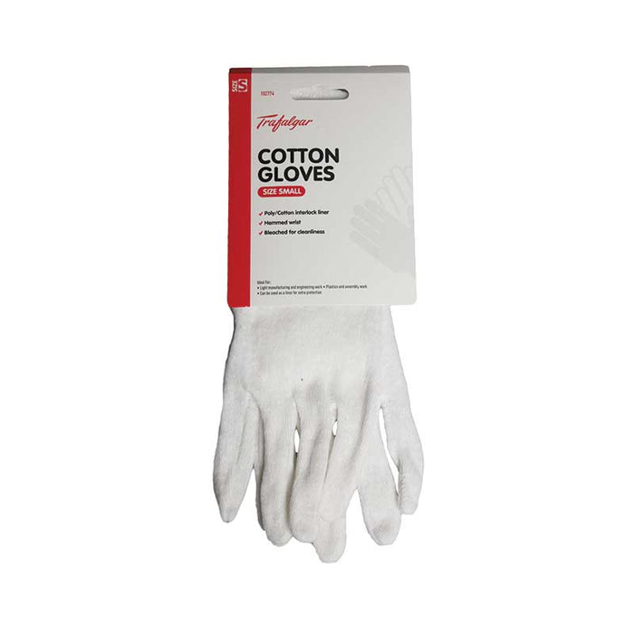 Trafalgar Cotton Gloves Small — Trafalgar First Aid