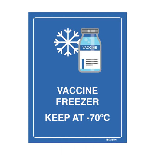 Vaccine Freezer Sign - Keep at -70C